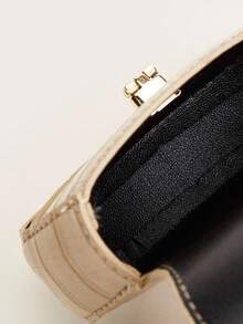 迷你鱷魚壓紋腰包可調整肩帶