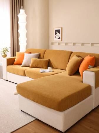 1pc Geometric Detail Sofa cover, Modern Polyester Anti-slip Sofa Cover Blanket For Home, All Seasons