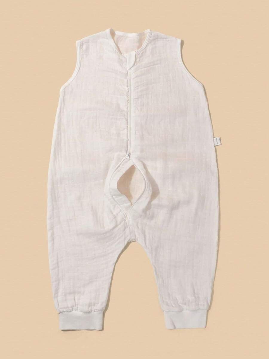 1pc Baby Sleeping Bag - White - View 1