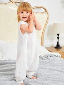 1pc Baby Sleeping Bag - White - View 4