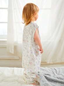 Baby Cartoon Graphic Sleeping Bag - Multicolor - View 2