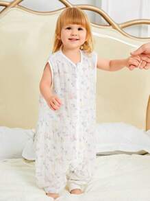 Baby Cartoon Graphic Sleeping Bag - Multicolor - View 7