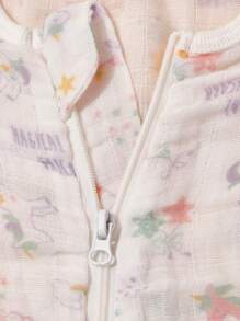 Baby Cartoon Graphic Sleeping Bag - Multicolor - View 8