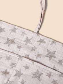 1pc Baby Star Pattern Wall Hanging Storage Bag