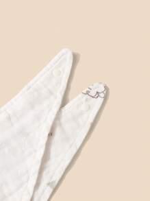 4 piezas Bebé babero pañuelo con estampado de dibujo animados al azar - Multicolor - Ver 4