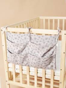 1pc Baby Star Pattern Wall Hanging Storage Bag
