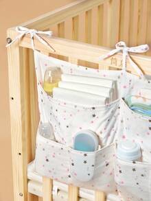 1入組嬰兒星星圖案壁掛式收納袋