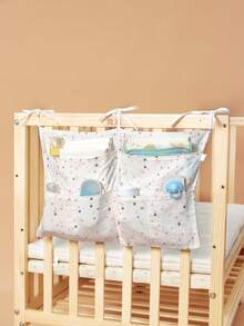 1入組嬰兒星星圖案壁掛式收納袋