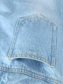 Toddler Boys Expression Print Ripped Frayed Bleach Wash Jeans - Light Wash - View 3