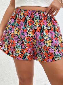 Dreamara Shorts de pierna ancha con estampado floral - Multicolor - Ver 2