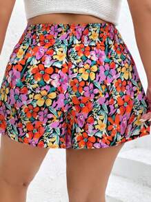 Dreamara Shorts de pierna ancha con estampado floral - Multicolor - Ver 3