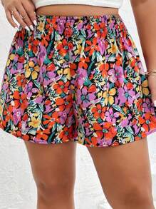 Dreamara Shorts de pierna ancha con estampado floral - Multicolor - Ver 4