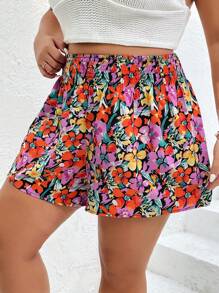 Dreamara Shorts de pierna ancha con estampado floral - Multicolor - Ver 1