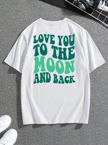Men Slogan Graphic Tee - White - View 1