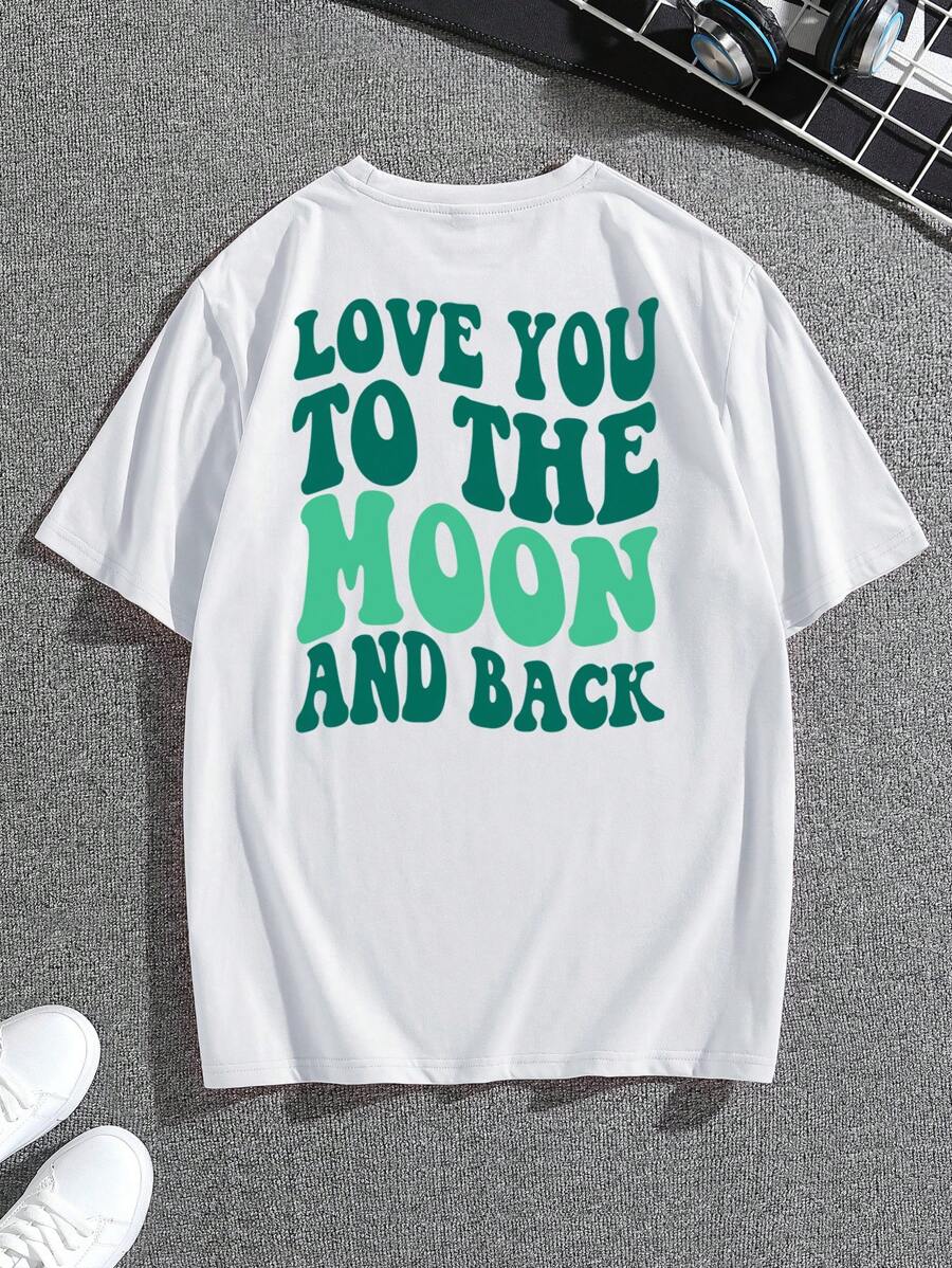 Men Slogan Graphic Tee - White - View 1