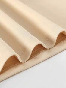 INAWLY Áo thun nữ Lá thư Tim Giải trí - Màu Khaki - Xem 5