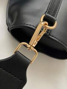 Bolsa creativa mini con diseño de gato negro PU - Negro - Ver 3