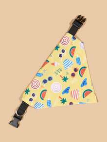 1pc Cartoon Graphic Pet Bandana - Multicolor - View 4