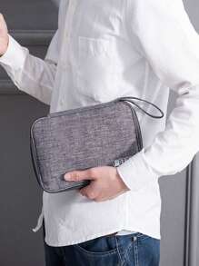 Du lịch Số Túi bảo quản Có thể mang đi Đồng hồ điện tử Phụ kiện Tổ chức cáp Cái túi USB Cable Cái túi Bộ sạc Loại vỏ Đối với Làm Việc  , Du lịch , Trường học , Cao đẳng , Văn phòng - Xám - Xem 2