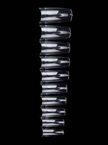 Nail Capsules 500Pcs/Box Artificial Nail Tips Full Cover Nails Tips Acrylic Transparent Nail Capsules French Manicure False Nail Press On Nails Nail Supplies Nails