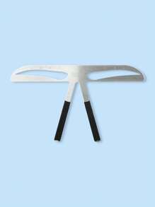 Quy tắc xăm lông mày, 1 thước đo cân bằng thép không gỉ mở rộng hình dạng stencil Vị trí tỷ lệ thước đo cho người mới bắt đầu Công cụ đo lông mày - Bạc - Xem 1