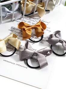 40入組女孩蝴蝶結裝飾髮圈適用於頭髮裝飾用品 - 彩色 - 查看 3