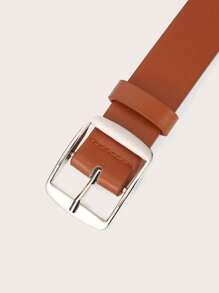 1 pieza Cinturón infantil blanco de estilo minimalista japonés con hebilla de color K - Camel - Ver 3