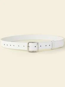 1pc Kids Rectangle Buckle Fashionable Belt For Daily Decoration