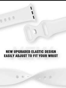 5入組/套女士和男士蝴蝶扣飾單色矽膠運動錶帶軟矽膠防水腕帶適用於Apple Watch帶38/40/41/42/44/45/49mm,適用於Apple WatchSeries Ultra 8/7/6/5/4/3/2/1/Se - 彩色 - 查看 6