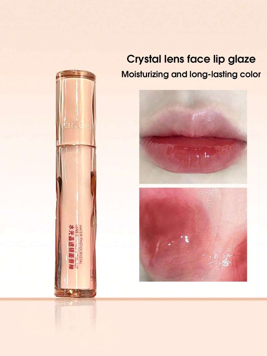 水感鏡面唇彩，持久保濕液體唇膏不黏杯光澤唇釉 - 408 Berry Red - 查看 1