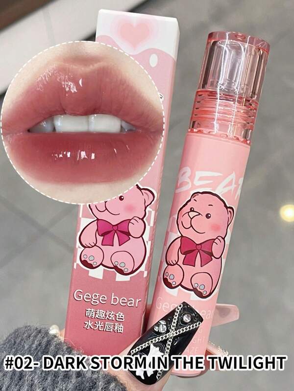 Water Gloss Jelly Lip Glaze,Moisturizing LongWearing Pigmented Non