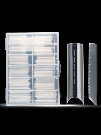 120pcs/Box Dual System Nails Forms Acrylic Extension False Nail Tips For Nails Building Mold Art Tool