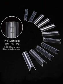 120pcs/Box Dual System Nails Forms Acrylic Extension False Nail Tips For UV Gel Building Mold Art Tool