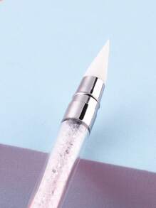 FULL BEAUTY 1入組雙頭鑽石裝飾尖端釘筆 - 白色 - 查看 4