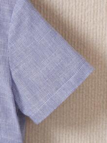 SHEIN 小男童熱帶印花和條紋襯衫和包