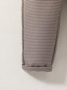 SHEIN 男小童前蝴蝶結襯衫和背帶褲