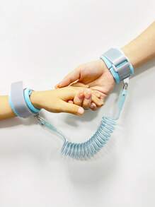 1pc 360° Rotatable Head Traction Rope Child Protection Anti-Lost Wristband - Baby Blue - View 1
