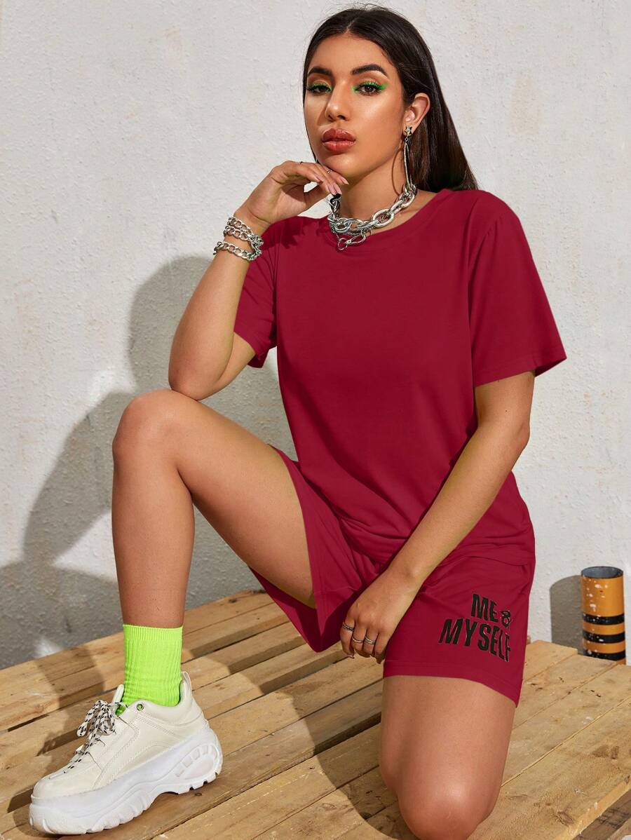 SHEIN Unity 素色圓領T恤