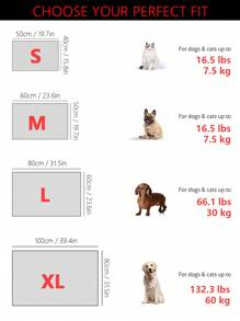 1pc Paw Embossed Pet Crate Mat For Dog And Cat For Sleeping - Multicolor - View 5