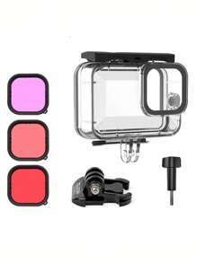 Waterproof Case Compatible With GoPro Hero 9/10 - Black - View 1