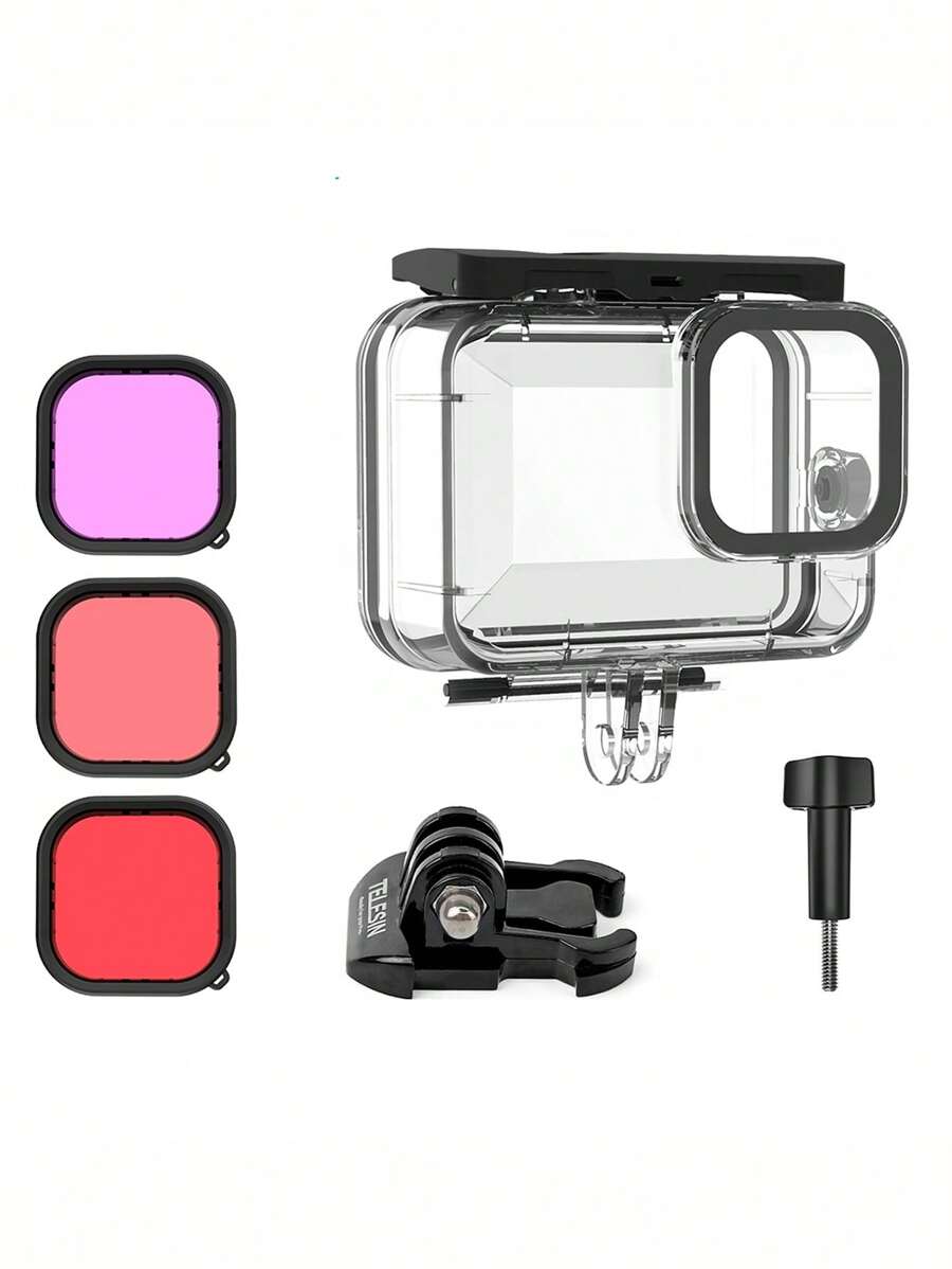 Waterproof Case Compatible With GoPro Hero 9/10 - Black - View 1