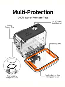 Waterproof Case Compatible With GoPro Hero 9/10 - Black - View 4
