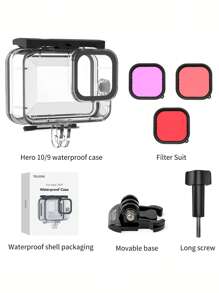 Waterproof Case Compatible With GoPro Hero 9/10 - Black - View 5