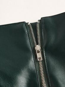 SHEIN ICON Solid Mesh Bodysuit & Split Hem Skirt