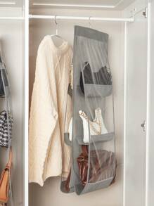 SHEIN Basic living 1pc Hanging Bag Organizer with Clear Pockets