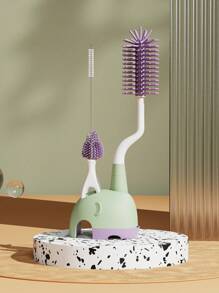 4入組矽膠嬰兒洗瓶刷套裝