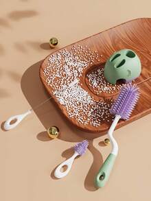 4入組矽膠嬰兒洗瓶刷套裝