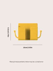 Punch Free Wall Mounted Phone Holder - Yellow - View 5