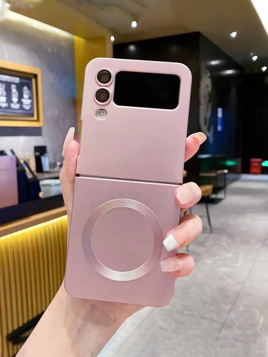 素色磁性手機殼 - 粉色 - 查看 1