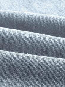 SHEIN ICON Plus High Waist Flare Leg Jeans - Light Wash - View 3